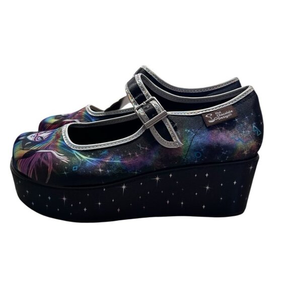 Chocolaticas Hot Chocolate Designs Double Cream Pagan Spirit Mary Janes SZ 5 NWT - Picture 3 of 7